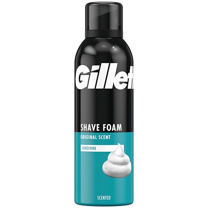 Gillette Sensitive Shave Foam, 200ml, Pack of 6