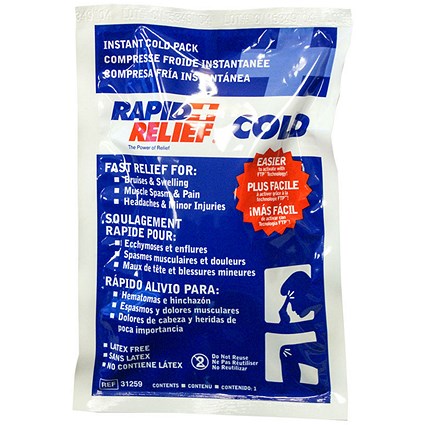 Rapid Aid Instant Cold Pack, Large, 12.7x22.8cm