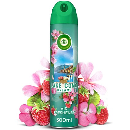 Air Wick Air Freshener Aerosol, Lake Como Dreams, 300ml, Pack of 6