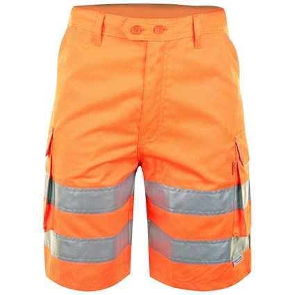 Beeswift Hi Visibility Shorts, Orange, 36