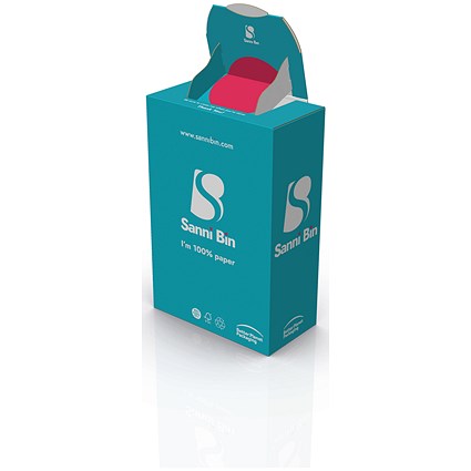 Sannibin Feminine Hygiene Flat Pack Disposal Bin, Pack of 10