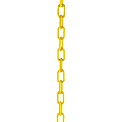 Plastic Chain 10mm Short Link 25 Metre Yellow