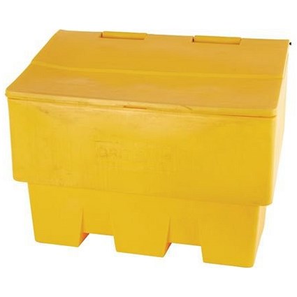 Rota-moulded Stackable Grit Bin, 285 Litre, Yellow