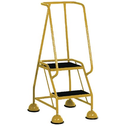 Yellow 2 Tread Tubular Steel Step 385133