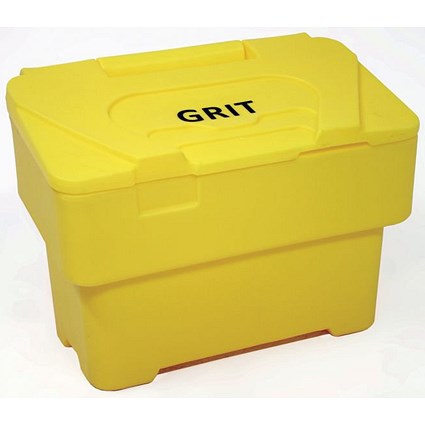 Salt and Grit Bin with Optional Locking, 115 Litre, Yellow