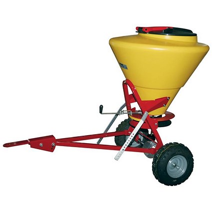 Towable Broadcast Salt Spreader, 163kg/130 Litre, Yellow