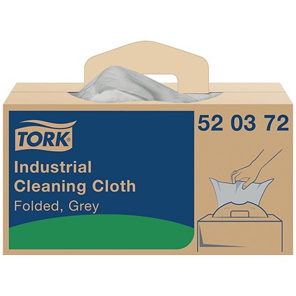 Tork Industrial Cleaning Cloth, Grey, Pack of 210