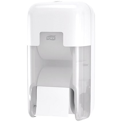 Tork OptiServe Coreless 2-Roll Toilet Roll Dispenser, White