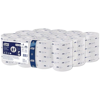 Tork OptiServe Coreless Toilet Paper Advanced, 2-Ply, White, Pack of 24