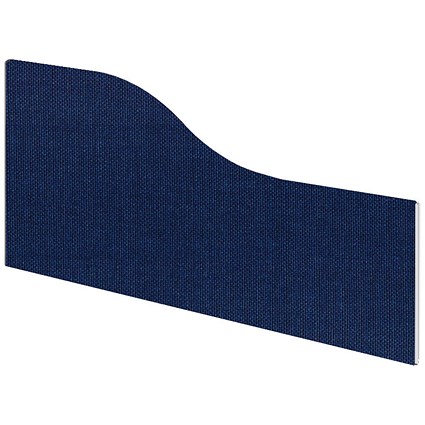 Impulse Plus Wave Desk Screen, 600x450mm, Royal Blue