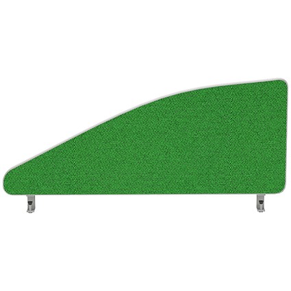 Impulse Plus Angle Desk Screen, 600x450mm, Palm Green