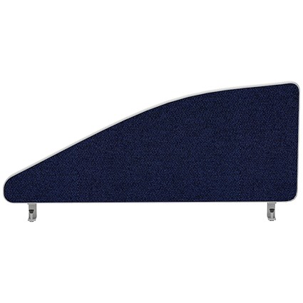 Impulse Plus Angle Desk Screen, 600x450mm, Royal Blue