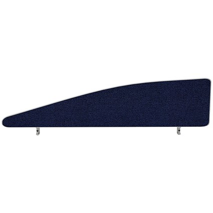 Impulse Plus Angle Desk Screen, 1400x450mm, Royal Blue