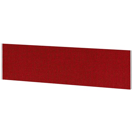 Impulse Plus Desk Screen, 1500x450mm, Burgundy