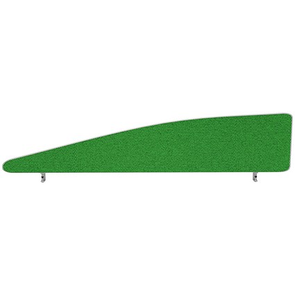 Impulse Plus Angle Desk Screen, 1600x450mm, Palm Green