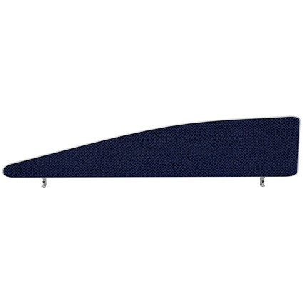 Impulse Plus Angle Desk Screen, 1600x450mm, Royal Blue