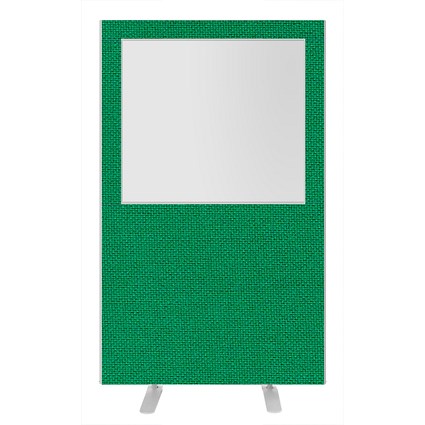 Impulse Plus Clear Half Vision Floor Screen, 1200x1650mm, Palm Green