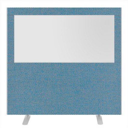 Impulse Plus Clear Half Vision Floor Screen, 1600x1500mm, Sky Blue