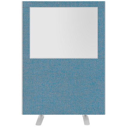 Impulse Plus Clear Half Vision Floor Screen, 1200x1500mm, Sky Blue