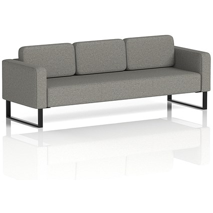 Brixworth 3 Seater Sofa, With Black Legs, In X2 Fabric, Number