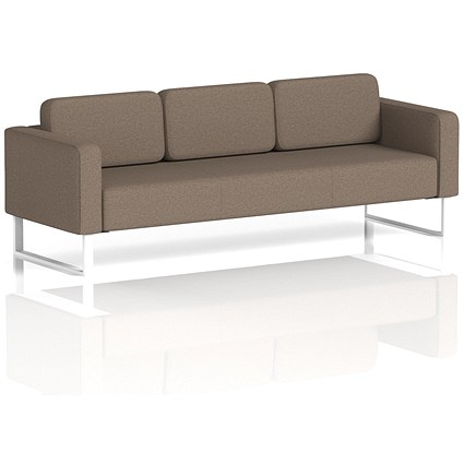 Brixworth 3 Seater Sofa, With White Legs, In X2 Fabric, Theory