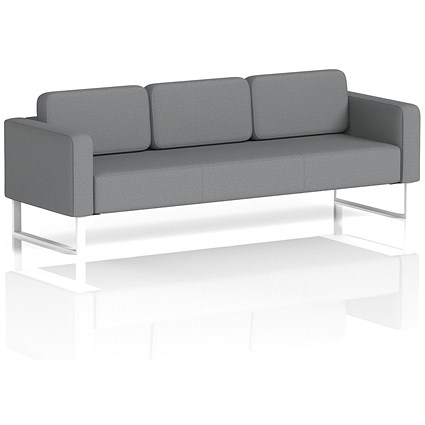 Brixworth 3 Seater Sofa, With White Legs, In Synergy Fabric, Partner