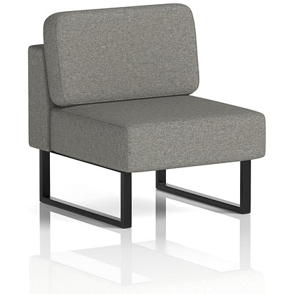 Brixworth Modular Seating Central Unit, With Black Legs, In X2 Fabric, Number