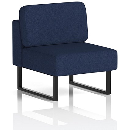 Brixworth Modular Seating Central Unit, With Black Legs, In Synergy Fabric, Alike