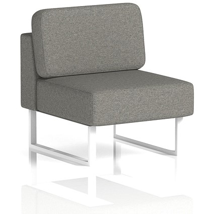 Brixworth Modular Seating Central Unit, With White Legs, In X2 Fabric, Number