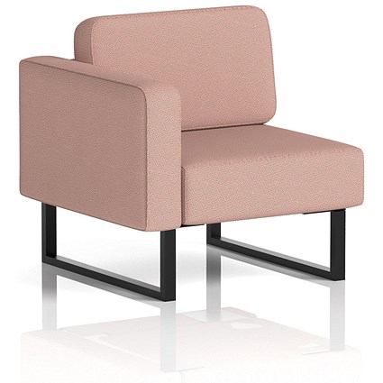 Brixworth Modular Seating Right Unit, With Black Legs, In Yoredale Fabric, Kidstone