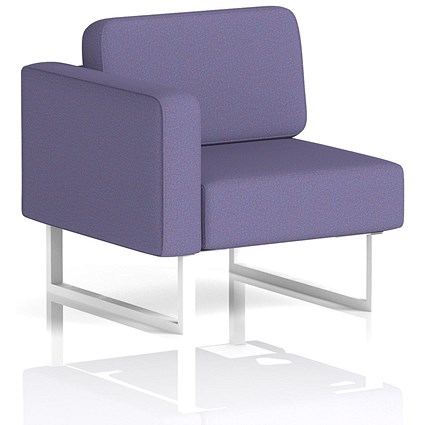 Brixworth Modular Seating Right Unit, With White Legs, In Synergy Fabric, Order