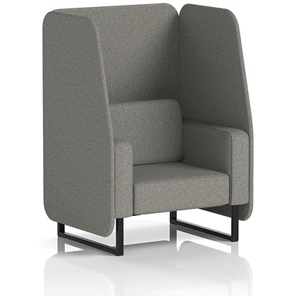 Brixworth 1 Seater Open Booth, Black Legs, X2 Fabric, Number Panels And Sofa