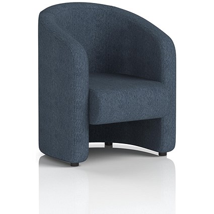 Lamport Armchair, With Black Feet, In Rivet Fabric, Crucible