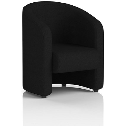 Lamport Armchair, With Black Feet, In X2 Fabric, Diameter