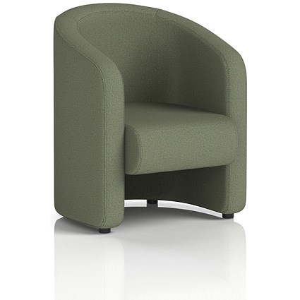 Lamport Armchair, With Black Feet, In Main Line Flax Fabric, Monument