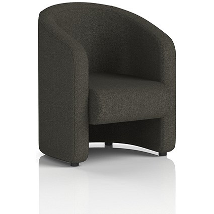 Lamport Armchair, With Black Feet, In Main Line Flax Fabric, Temple