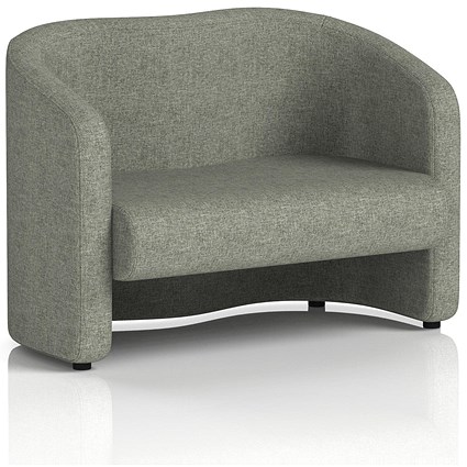 Lamport 2 Seater Sofa, With Black Feet, In Rivet Fabric, Vitreous