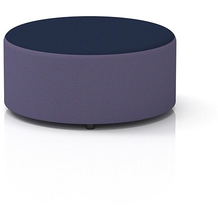 Harlestone Large Round Stool, In Synergy Fabric, Order Body Alike Top