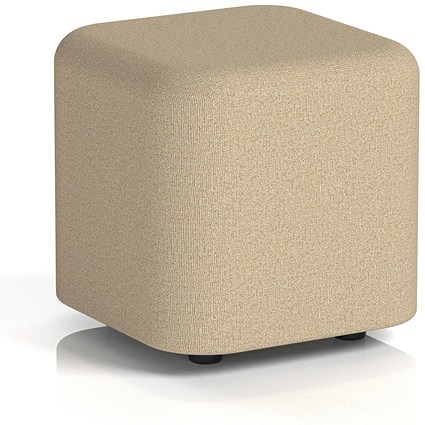 Harlestone Small Square Stool, In Main Line Flax Fabric, Upminster Body And Top