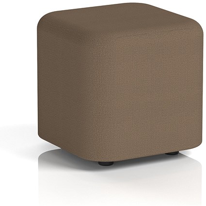 Harlestone Small Square Stool, In Sumi Fabric, Osaka Body And Top