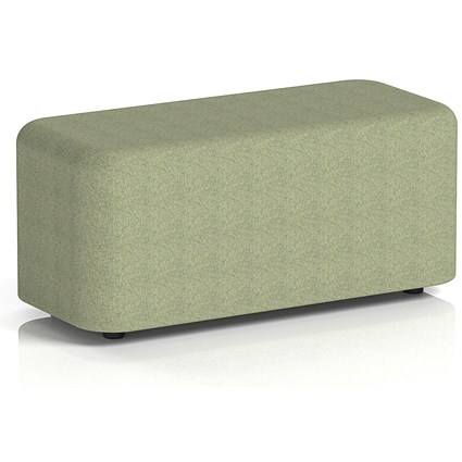 Harlestone Small Rectangular Stool, In Rivet Fabric, Burnish Body And Top