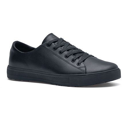 Shoes For Crews Unisex Old School Low Rider IV Leather Trainers, Black, 6