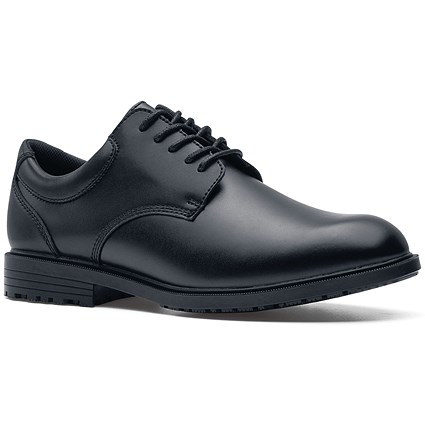 Shoes For Crews Cambridge Waterproof Leather Shoes, Black, 5