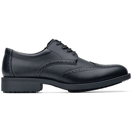 Shoes For Crews Executive Wing Tip IV Dress Shoes, Black, 6.5