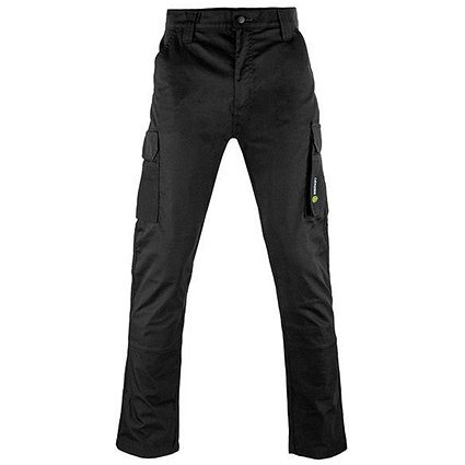 Beeswift Stretch Workwear Granada Trousers, Black, 30S