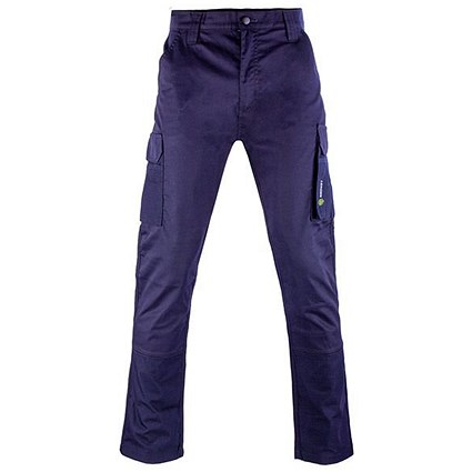 Beeswift Stretch Workwear Granada Trousers, Navy, 30R