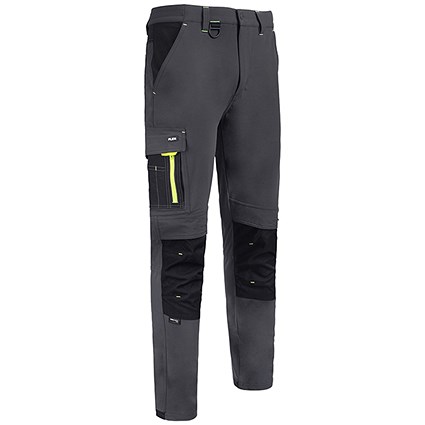 Flex Workwear Two-Tone Trousers, Grey & Black 28R