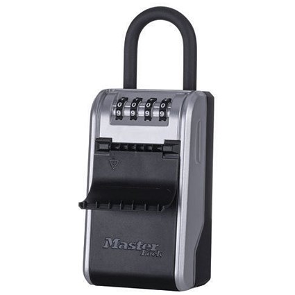 Master Lock Key Lock Box With Shackle, Black/Grey