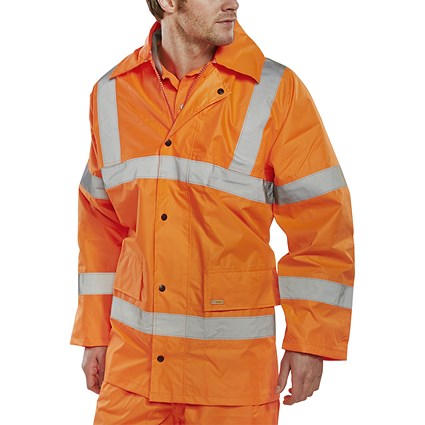 Beeswift Lightweight En471 Jacket, Orange, 5XL