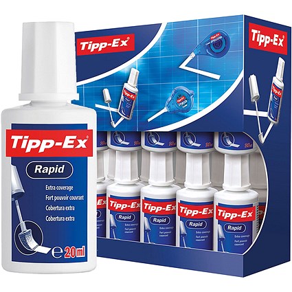 Tipp-Ex Shake n Squeeze Correction Fluid Pen Fine Point [Pack 10]